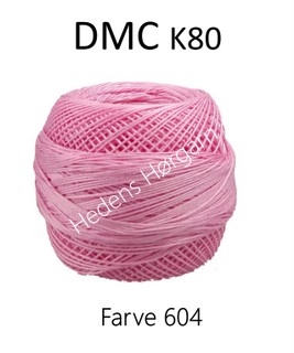 DMC K80 farve 604 Lys pink Udgår